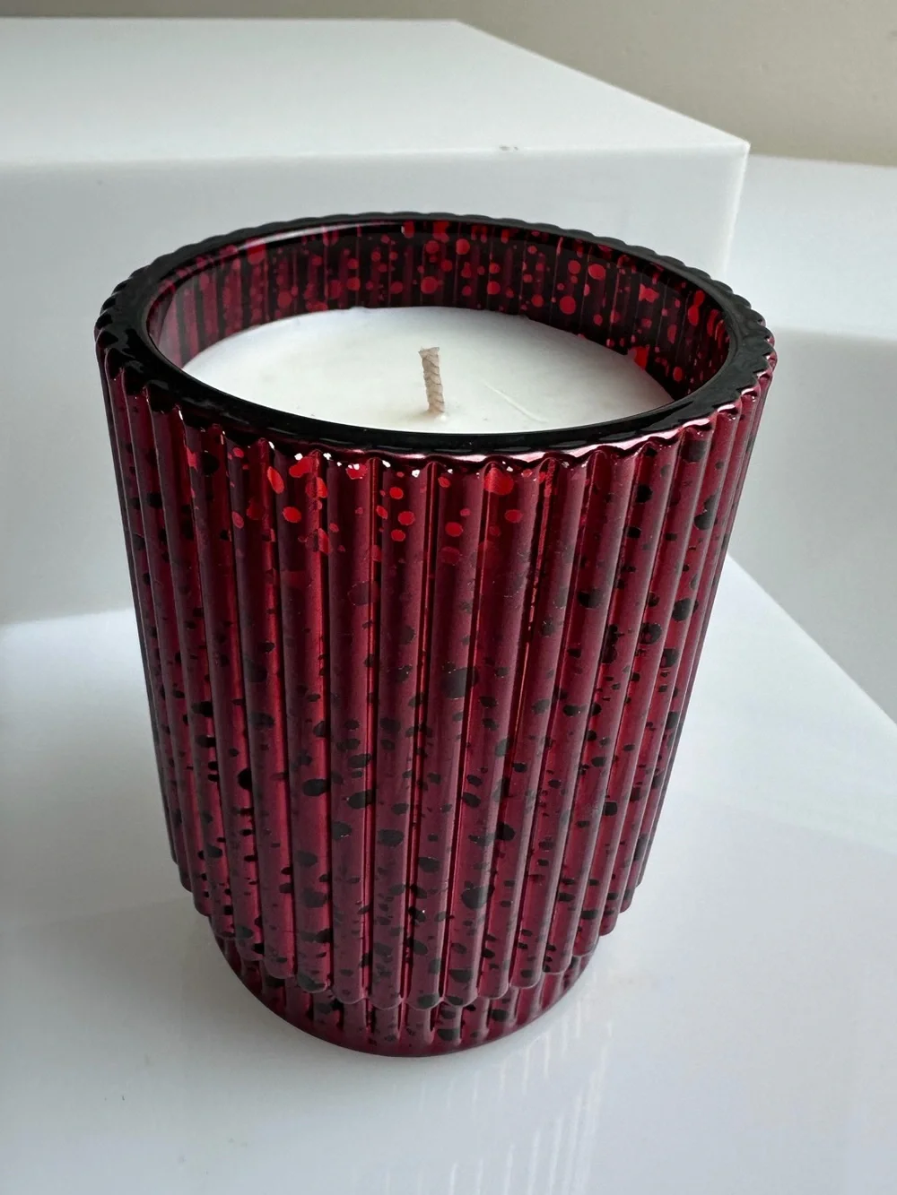 Crate & Barrel Fete Cider and Cinnamon Candle NWOB